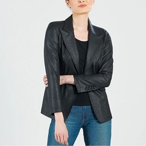 Liquid Leather Signature Pocket Blazer